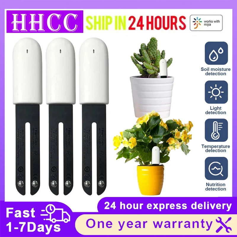 

HHCC Flower Care Monitor Flora Garden Plant Grass Soil Water Fertility Smart Tester Flower Gardening Detector For Mi home Mijia