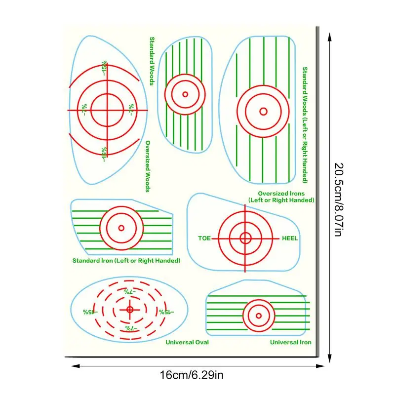 سترايك الشريط جولف سوينغ التدريب نادي الشريط سوينغ تحليل الاتساق ملصقات 7 في 1 معدات التدريب المفيدة تحسين الضرب