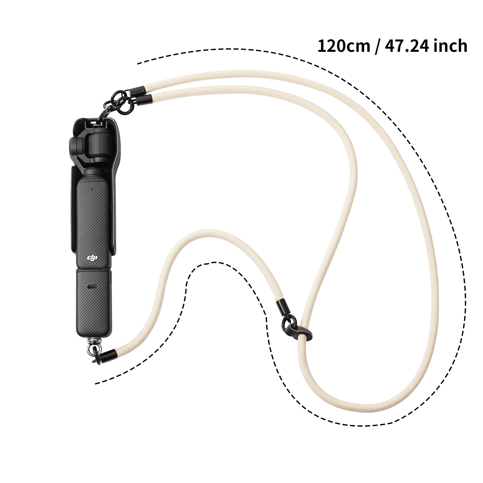 1pc Adjustable Universal Lanyard For DJI Pocket 3 Lanyard 3 in 1 Wrist Crossbody Long Neck Strap Anti-drop Camera Rope Accessori