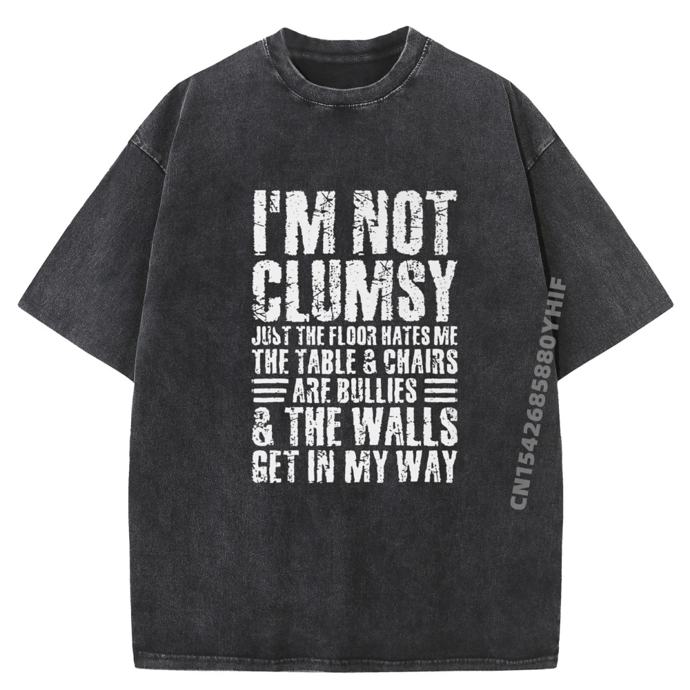 

Not The Floor Hates Me Cotton Graphic Tees Free Shipping Clothes Plus Size Loose Fit Washed T Shirt Memorial Day