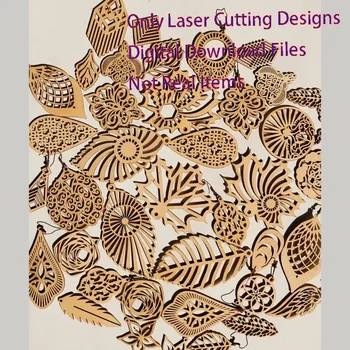 1060 + עיצובים עגילים מינימליסטיים צרור לייזר קובץ גטופורג וקטורי cnc תבניות dxf הורדה דיגיטלית