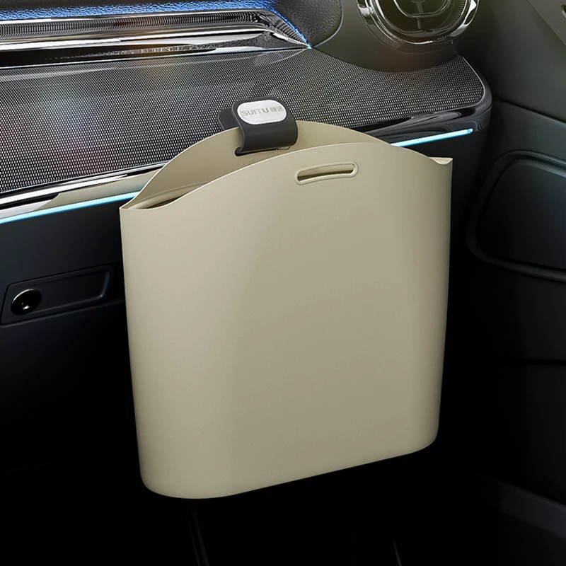 

1Pc Car Garbage Bin Silicone Leakproof Car Door Trash Can Portable Waste Basket Universal Seat Back Storage Accessories