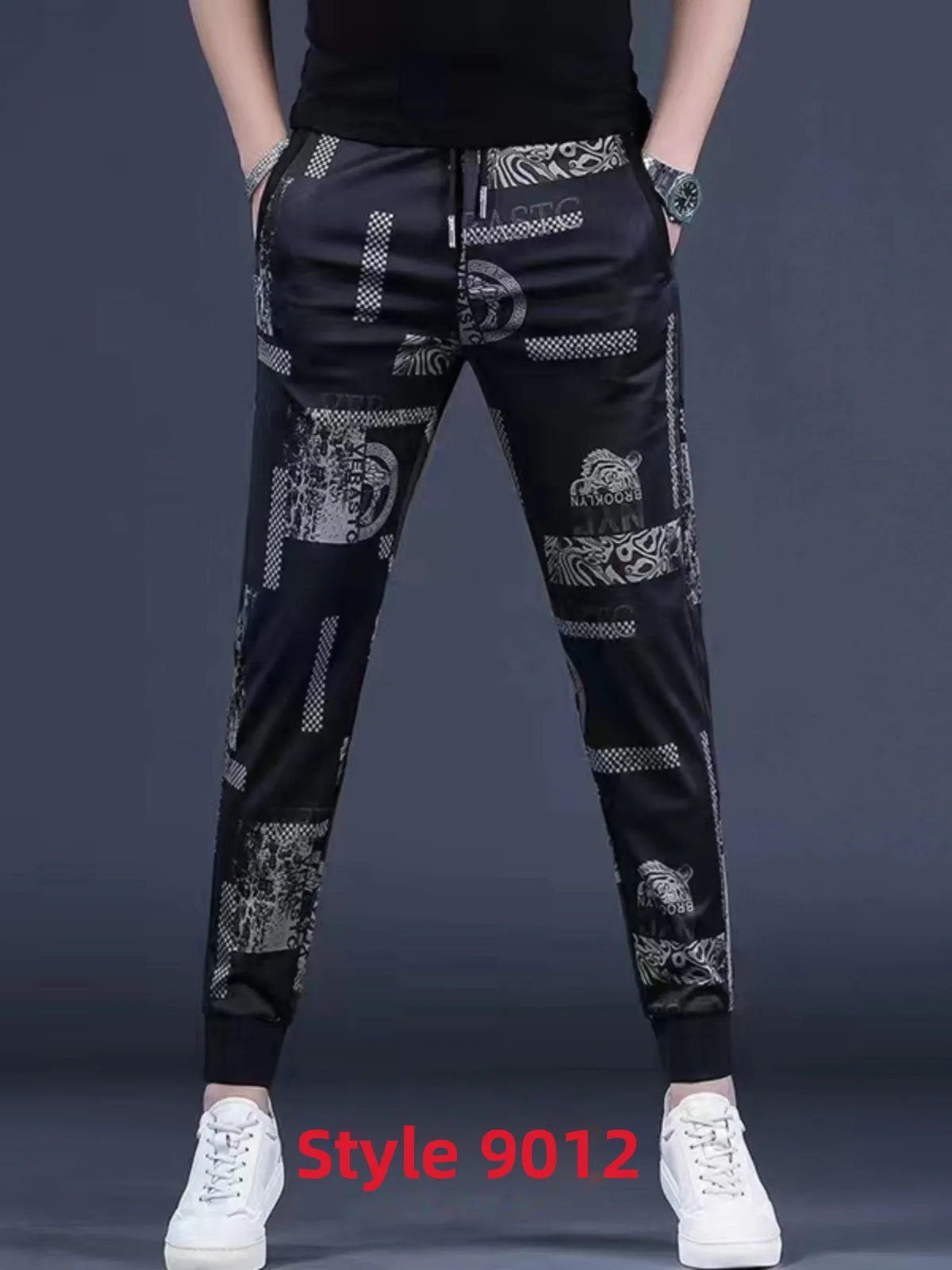 

Мужские облегающие летние тонкие брюки, весенне-осенние клетчатые модные брендовые универсальные брюки, повседневные модные полиэстеровые брюки Cosite Fiber