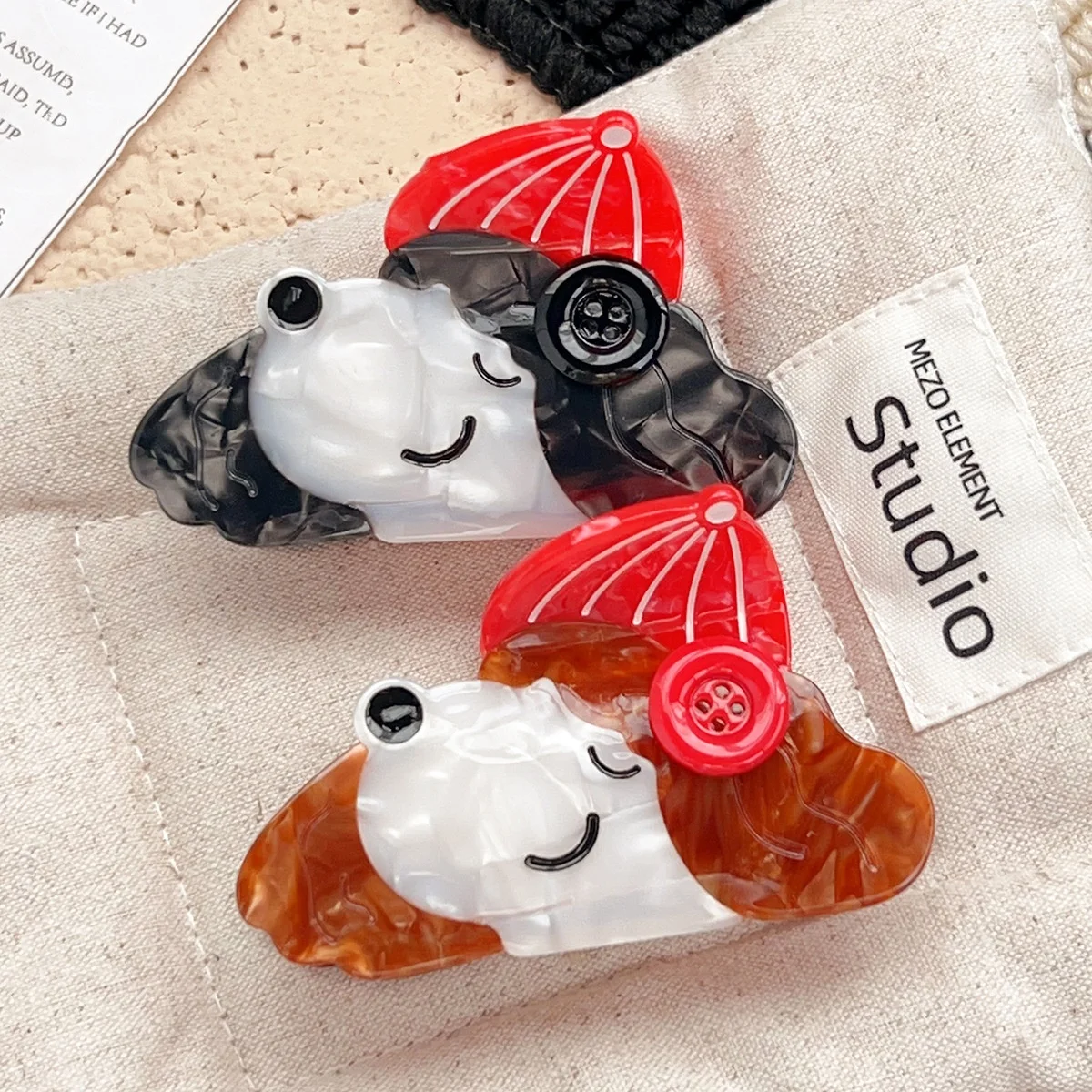 

New Button Curly Dog Hair Accessories Girls Kawaii Playful Acetic Acid Hair Grip Clip Women Spliced Shark Clip Headdress Gifts