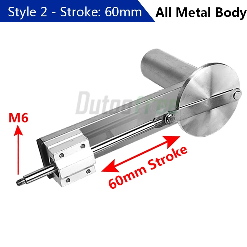 New Reciprocating Mechanism Stroke 39mm 60mm DIY Tool Parts All Metal Body Mini Telescopic Linear Actuator Speed Control