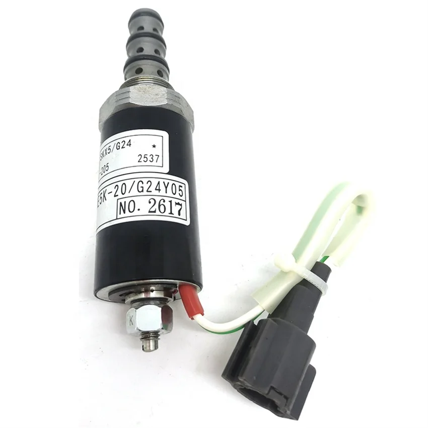 For Kato Rotary Solenoid Valve HD820 Machinery Electronic Parts Hydraulic Pump Excavator KWE5K-20 G24Y05 SKX5/G24-205