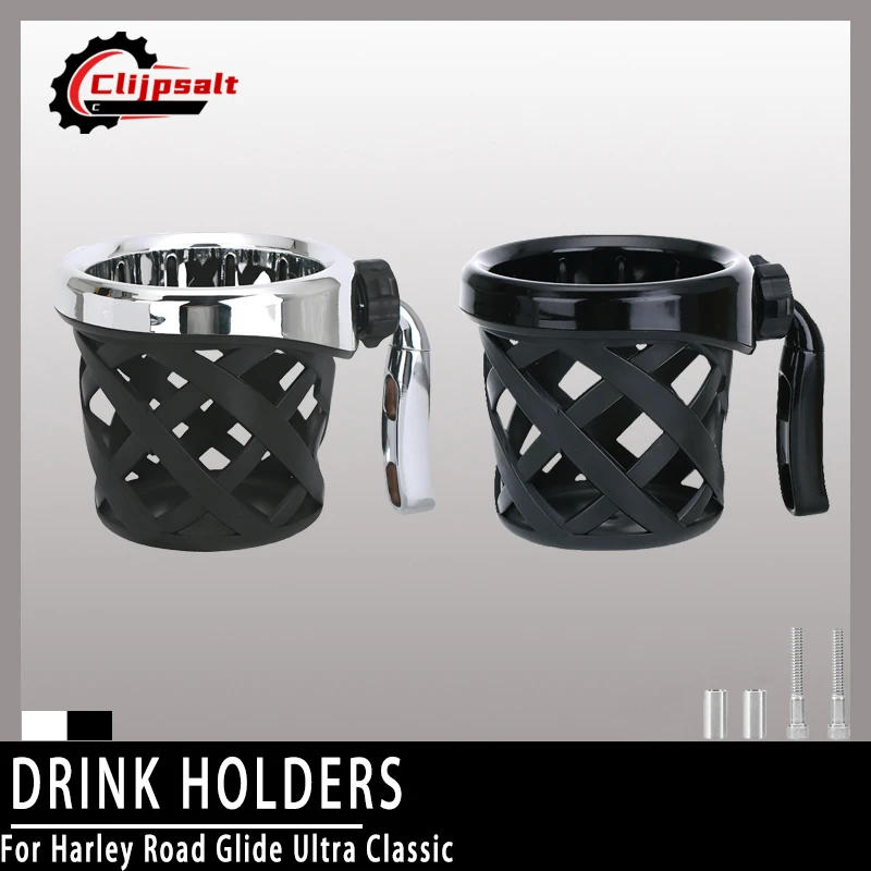 

Motorcycle Accessories Motocross Cup Holder Motorbike Handlebar Drink Cup Mounted For Harley Road Glide Ultra Classic