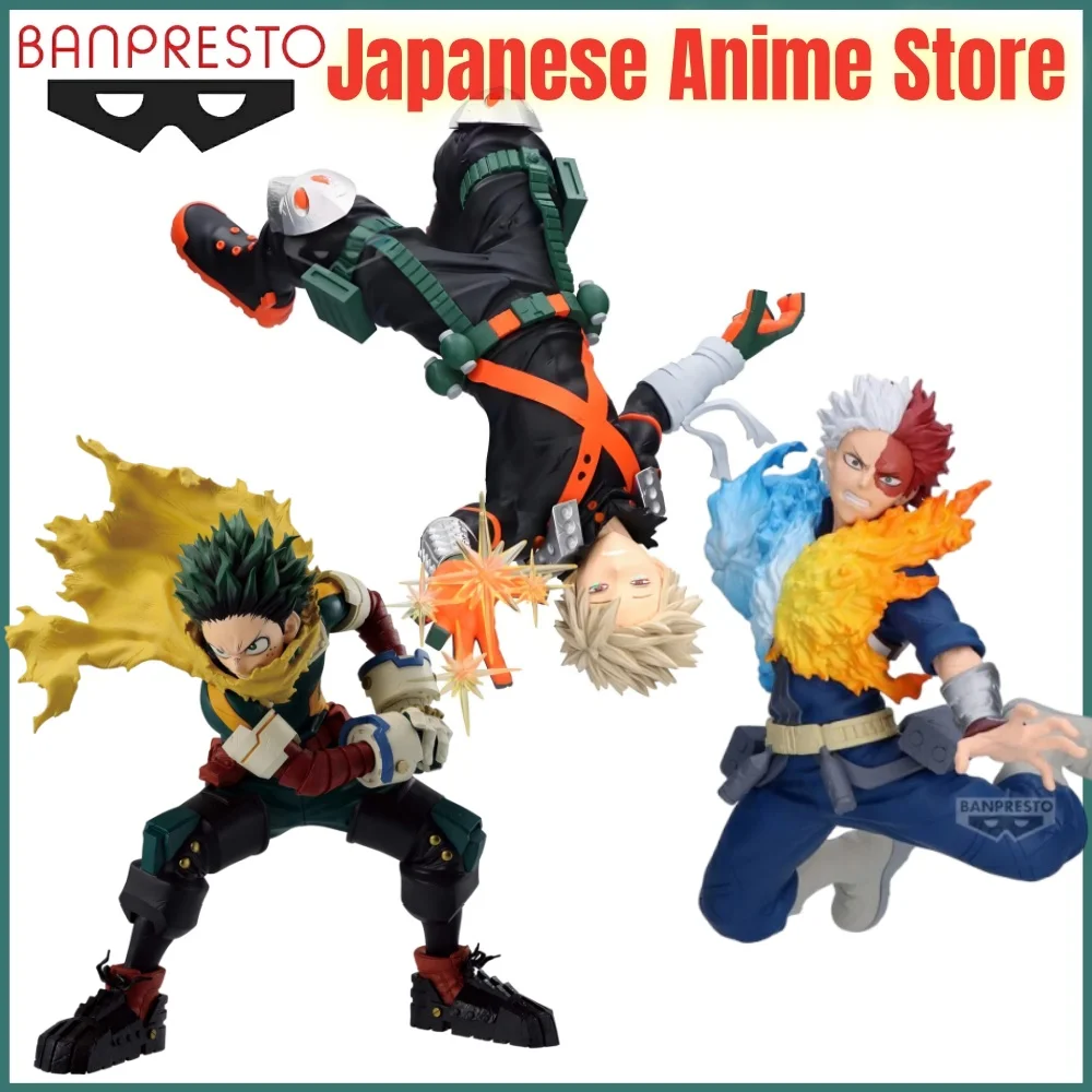 

Banpresto My Hero Academia Anime Bakugou & Midoriya & Todoroki MAXIMATIC Original Anime Figure Action Figures Model Figurine