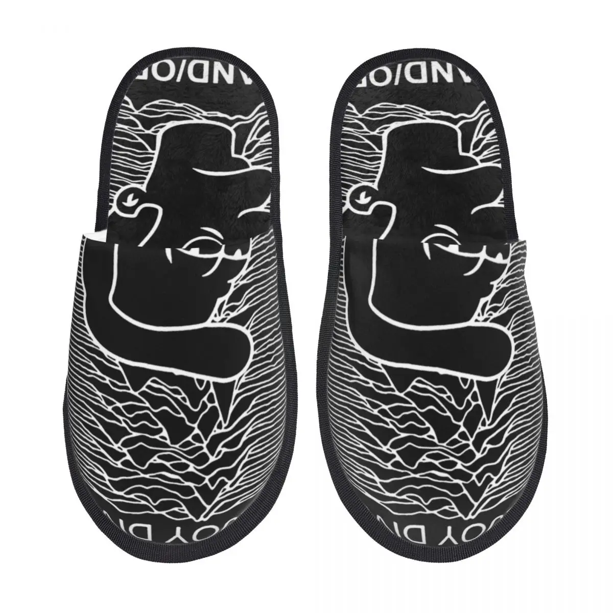 Lovejoy Division Rock Music Band Home Cotton Slippers Non-skid Rock And Roll Soft Household Cotton Slippers Slides Living Room