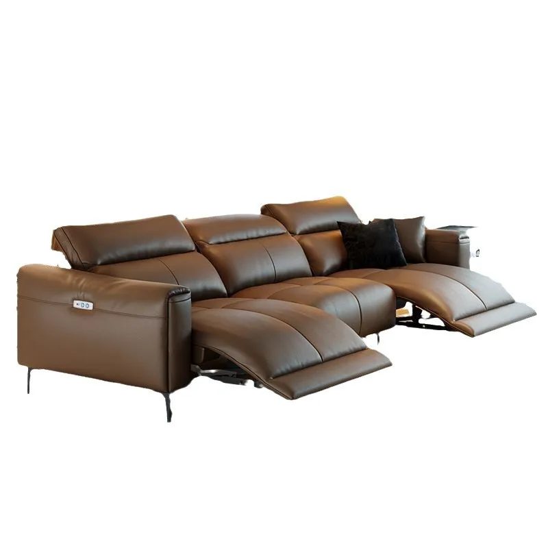 

Functional sofa combination home theater minimalist Italian zero wall sofa