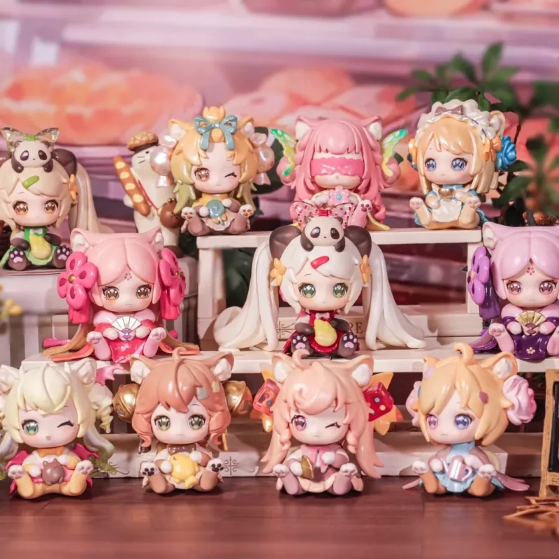 MONI Kleine Katze Nixie Kätzchen Büro Serie Blind Box Spielzeug Figur Überraschung Mystery Box Puppen Mädchen Geschenk