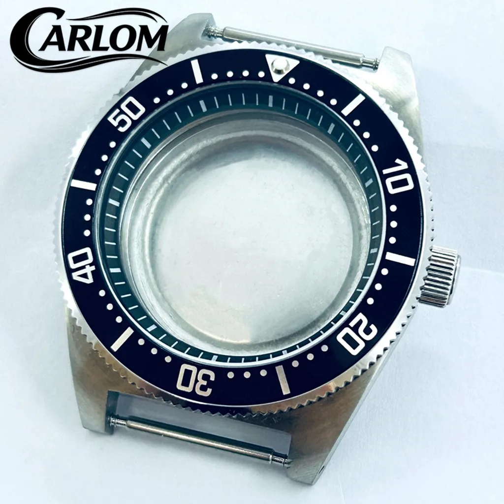 40mm NH Watch Case For NH34 NH35 NH36 NH38 NH39 NH70 NH72 Movement S Crown Black Blue Green Orange Chapter Ring Watch Parts