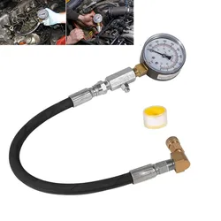 Universal TU-15 Diesel Compression Tester/Fuel Pressure Test Tool with Gauge Works on Most of Diesel Cars and Trucks