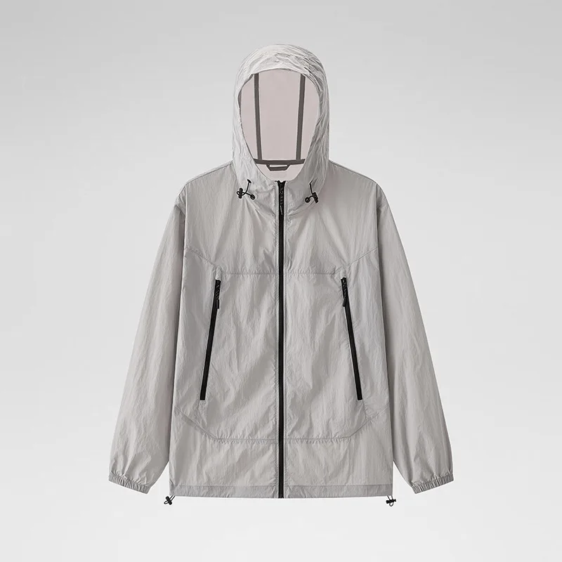 2024 Lightweight Sunscreen Coat Summer Loose And Breathable Slow Running Fast Drying Coat Multi Pocket Hunting Bicycle Jacket