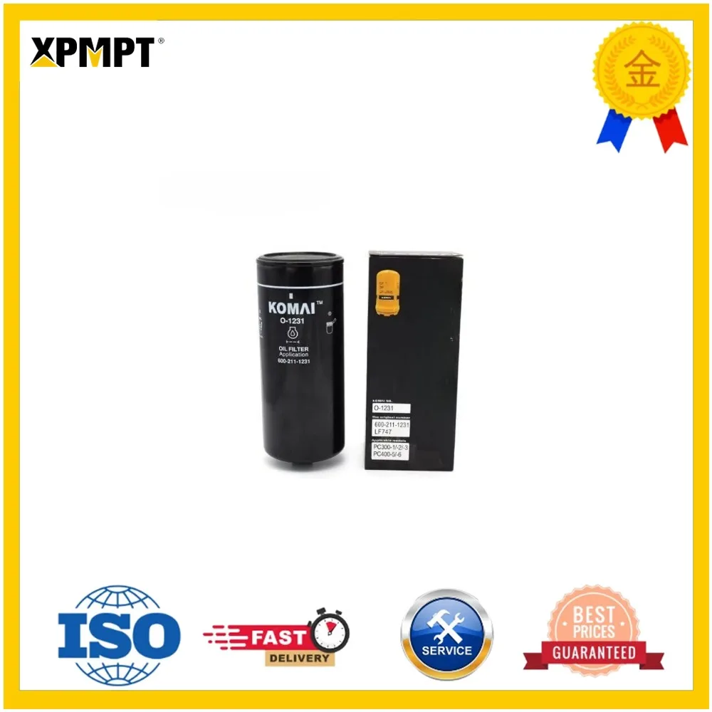 Spin-on Oil Filter 600-211-1230 KS192-5 LF9747 LF747 LF3453 600-211-1231 Heavy Machinery Parts