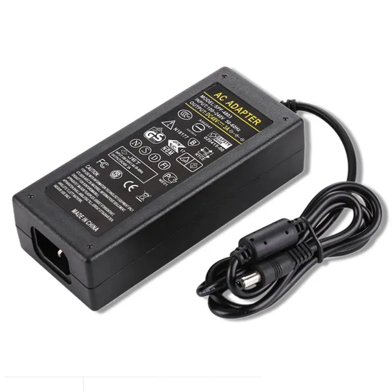 A99E-3X AC 100-240V To DC 48V 2A 96W Power Adapter 5.5Mm X 2.5/2.1Mm For Poe Switch US Plug