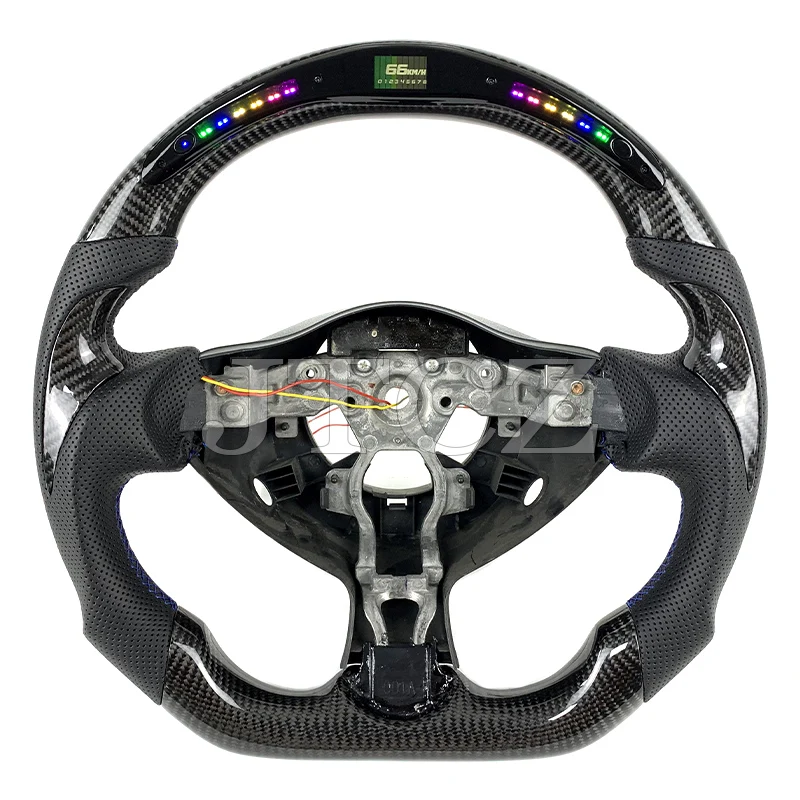 

Для Infiniti FX37 FX35 QX60 QX70 Nissan 370Z 2009 2010 2011 2012 светодиодный дисплей рулевое колесо из углеродного волокна автомобильный интерьер