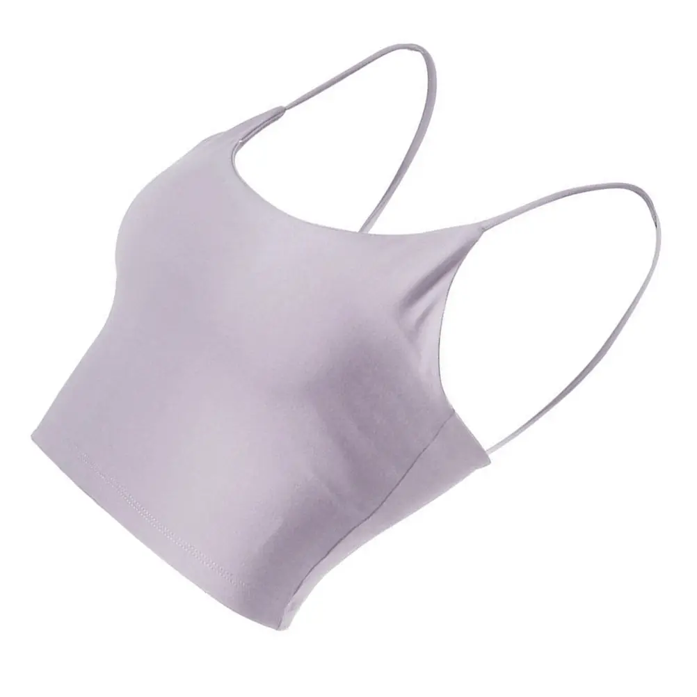 

Purple Size S Shockproof Sports Bra Lightweight Woman Sports Vest Sleeveless Breathable Yoga Fitness Running Tennis Underwear