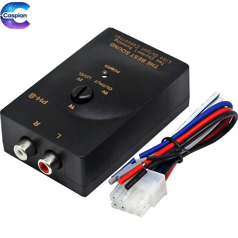 Car audio box amplifier subwoofer modification accessories Active high to low two channel audio converter with delay