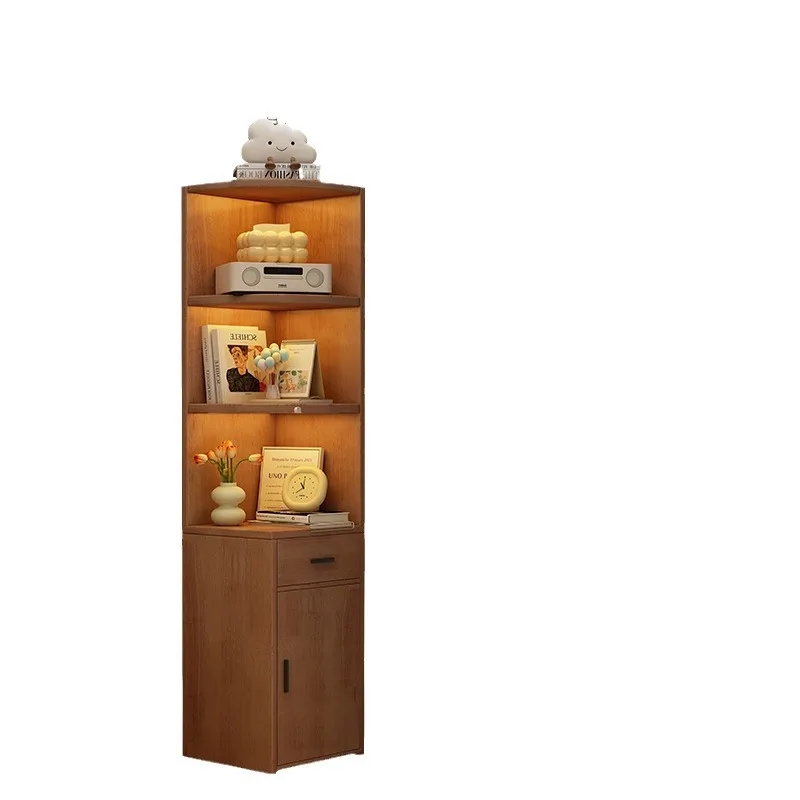 

Solid wood corner cabinet, corner cabinet, triangular storage cabinet, children's household bookshelf, simple bookcase