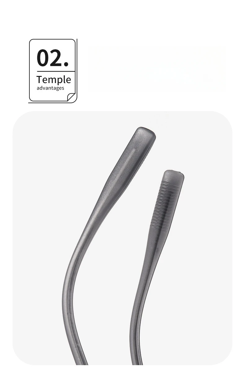 YIMARUILI Ultraleichte, bequeme TR90-Brille, kleine Retro-runde optische Brillenfassung aus reinem Titan für Herren und Damen – Detail 5