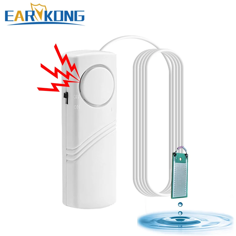 Water Leak Sensor Sound Alarm System Smart Home Automation Water Overflow Level Detector Residential Security Protection