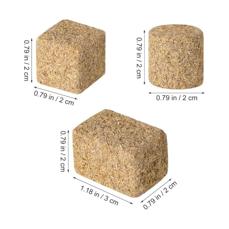 4pcs Mini Dollhouse Hay Bale Decoration Miniature Farm Harvest Scene Model Autumn Decor Accessory Decoration