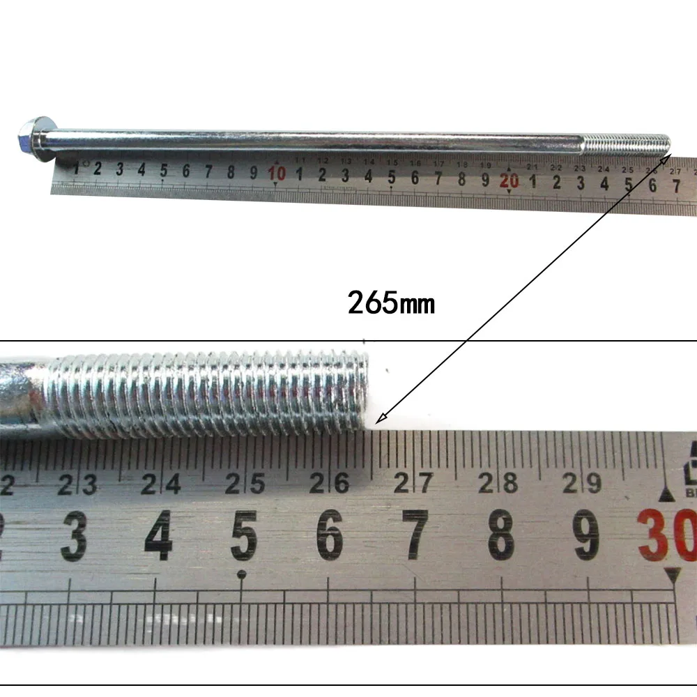 Hexagon flange long bolt M10*265 gasoline diesel engine rotor center screw/iron screw