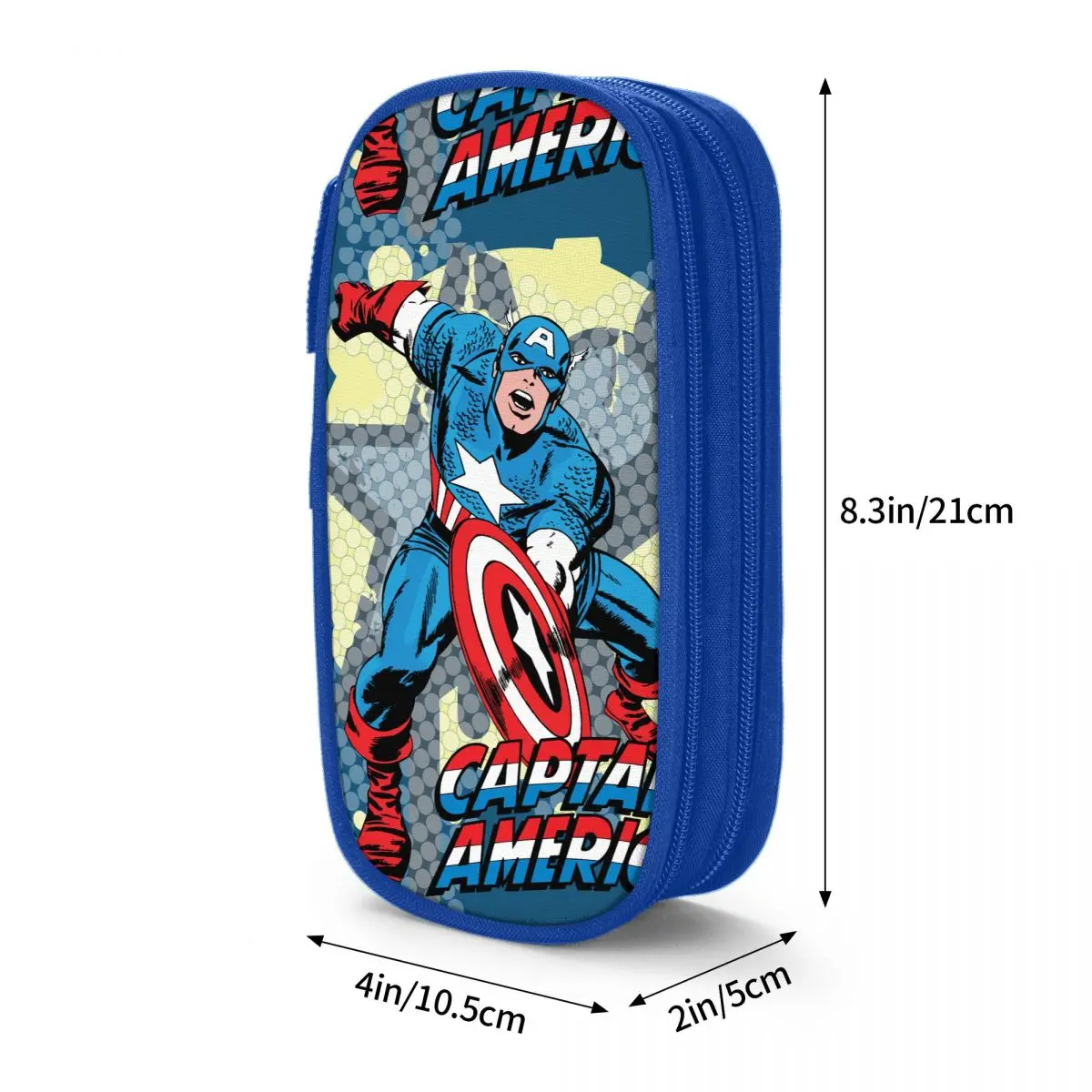 Astucci per matite a forma di stella Captain America astuccio per penne carino ragazza ragazzo materiale scolastico di grande capacità astucci con