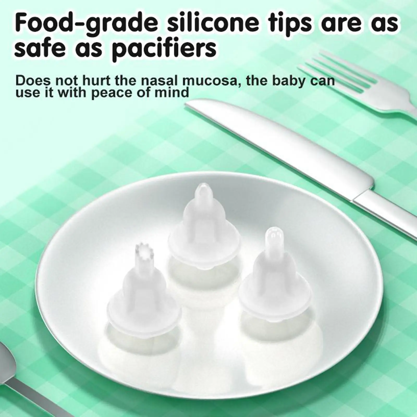 Automatic Baby Nose Cleaner Sucker for Kids Infants with 3 Silicone Nozzles Low Noise Motor and Magnetic Charging Cable