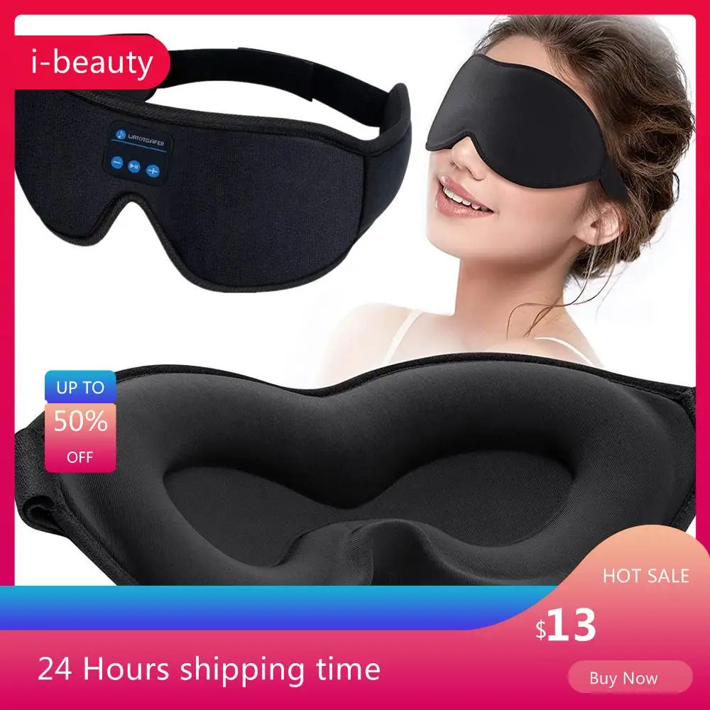 

Sleep Mask Bluetooth Sleeping Headphones Sports Headband Thin Soft Elastic Comfortable Wireless Music Earphones Eye Mask