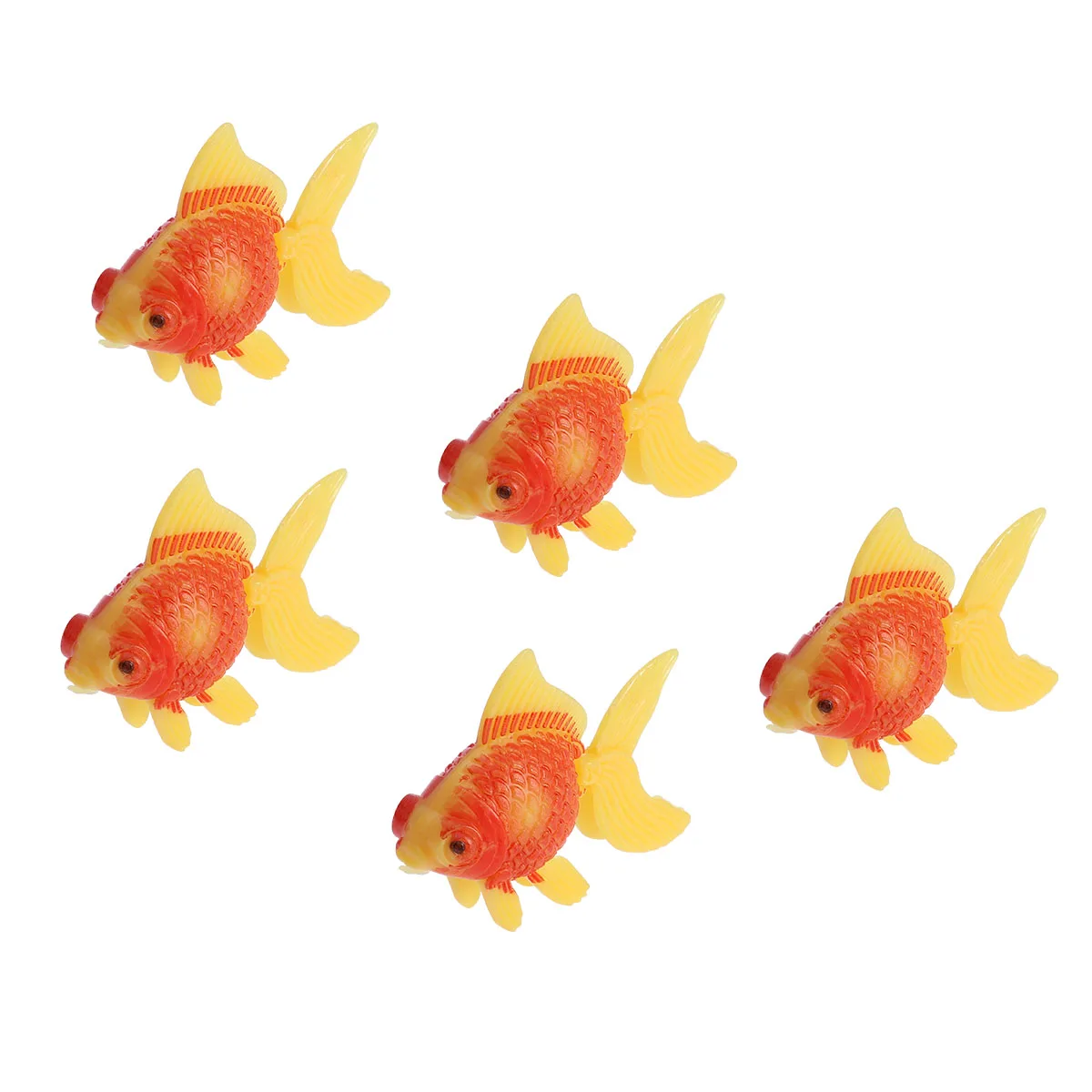 

5 pcs Artificial Fish Aquarium Decoration Lifelike Design for Fish Tank Plastic Fake Ornaments Home Landscape