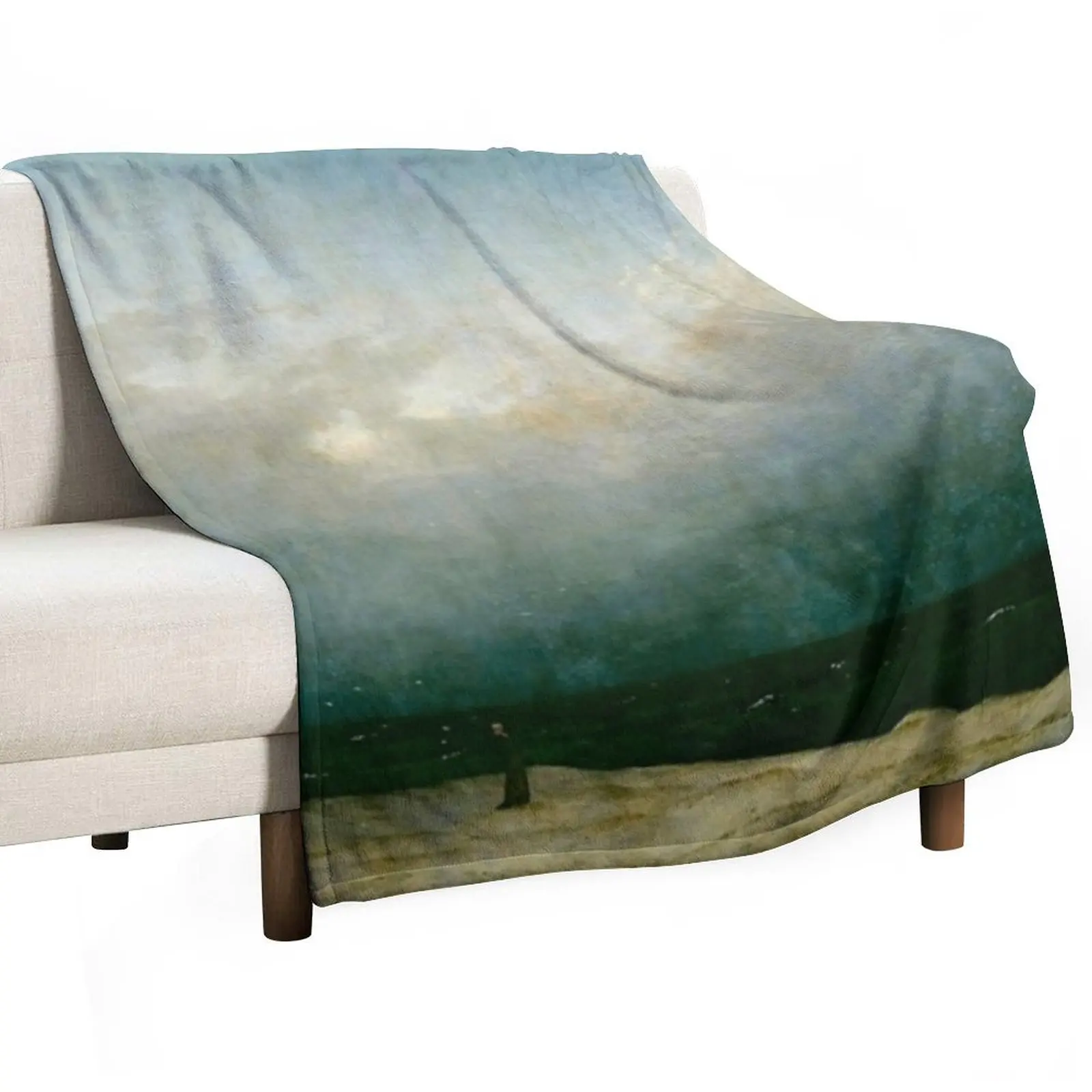 Caspar David Friedrich - The Monk by the Sea, (1808-1810) , artwork by Caspar David Friedrich Throw Blanket Nap Blankets