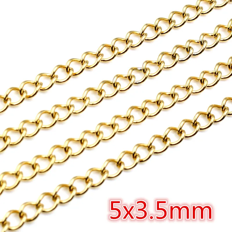 Never Fade Stainless Steel Gold Plated Necklace Chains