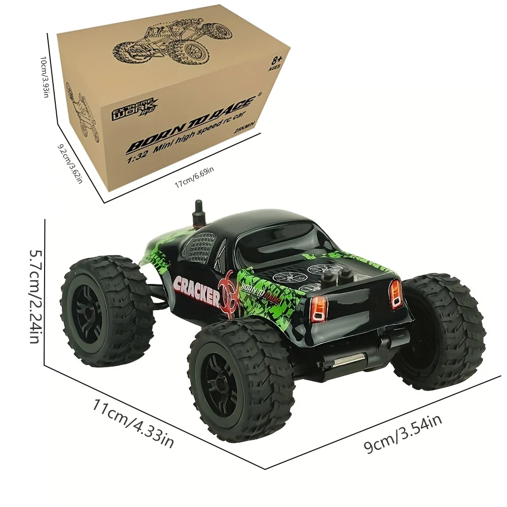 Dazzling Children\'s Remote Control Car 2.4g High-Speed Wireless American Pickup Truck Off-Road Racing Model Dirt Climbing Car