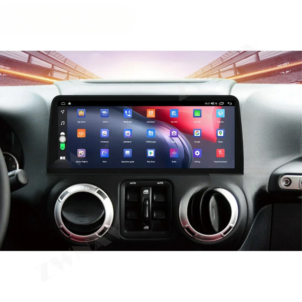 Applicable to Jeep Wrangler 11-17 Panoramic Android 12 Modification Console Large Screen All-in-One Navigation Machine Display