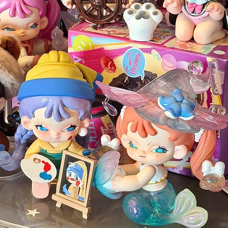 MEMSOO Meisje Eigenzinnige Dagboek Serie Blind Box Kawaii Anime Action Figure Mystery Box Leuke Memsoo Poppen Gift Desktop Ornament Speelgoed