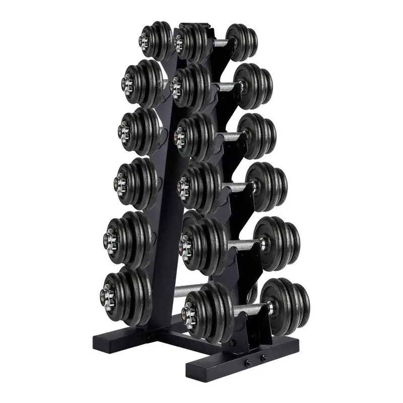 Dumbbell Storage Rack Alloy Steel Dumbbells Storage Rack Alloy Steel A-Frame Strength Training Racks Holds 6 Pairs Dumbbell For