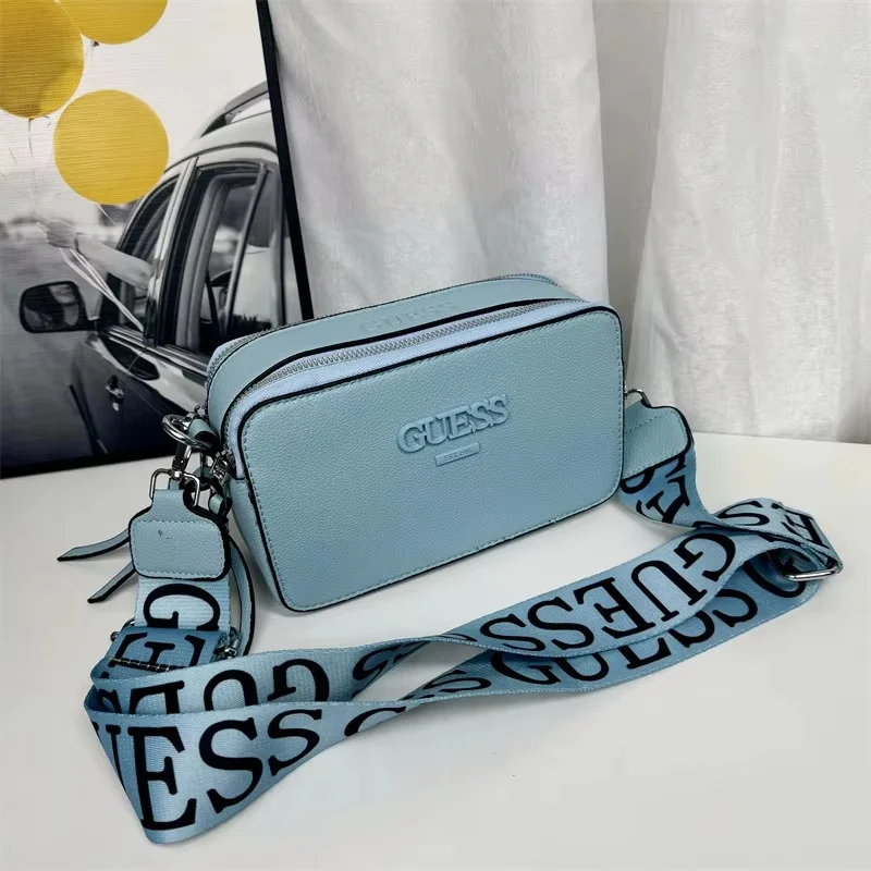 New 20cm Lady Messenger Bag With Simple Letters Small Square Bag Women Casual Wide-Shoulder Bag Designer Camera Bags Girl Gifts