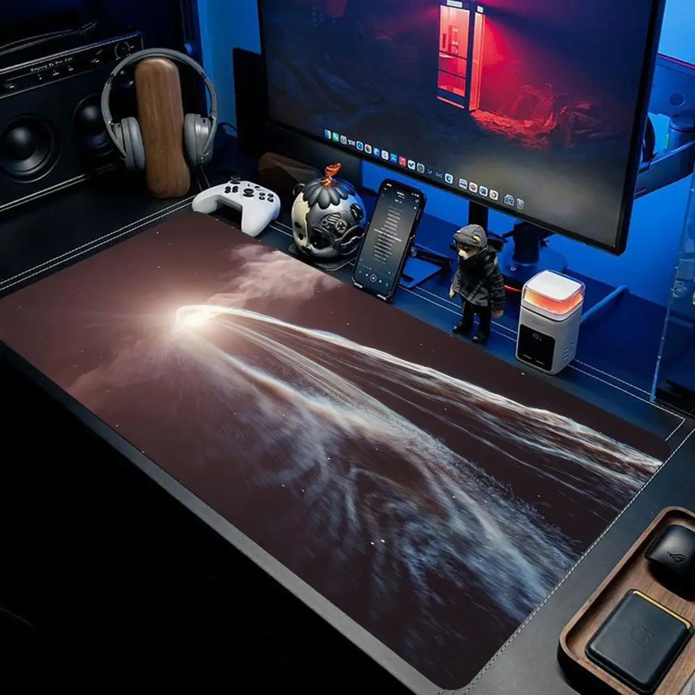 

XAXC Cosmic Black Hole Mouse Pad 900x400MM Desk Mat Gamer Soft Office Carpet Table Mat Desktop Mats XXL computer Pads Desk Mat