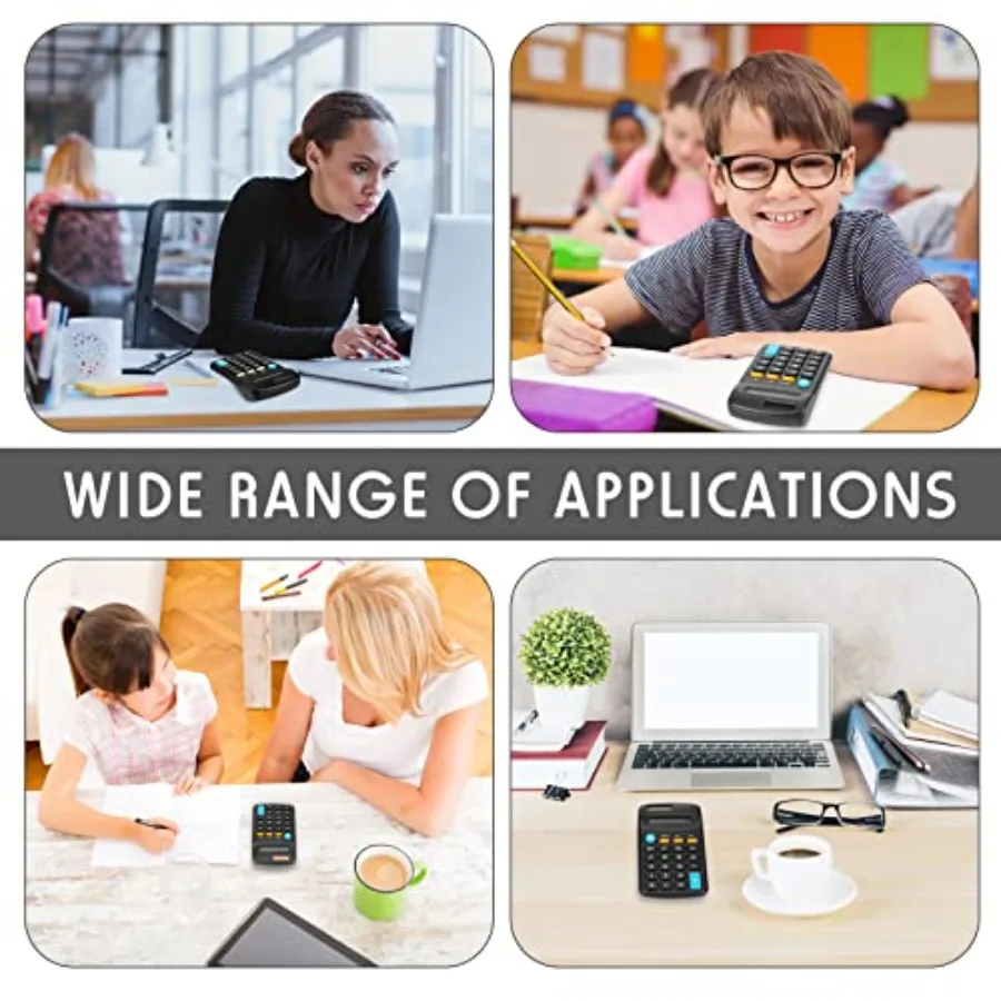 24 Pezzi Mini Calcolatrici Basiche Bulk per Studenti Calcolatrici Portatili di Piccole Dimensioni Tascabili Materiale Scolastico Desktop per Classroo