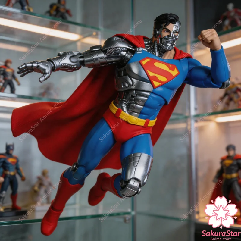

【In Stock】7-inch DC Cyborg Superman Mechanical Green Lantern Comic Action Figure Movable Collectible Model Toy For Fans