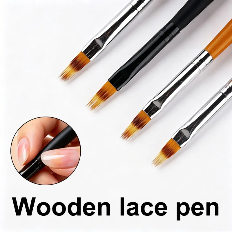 1/4pcs Nail Gradient Brush French Nail Art Brushes Thin Manicure Nail Gel Brush for Manicure Salon Tools XJS07