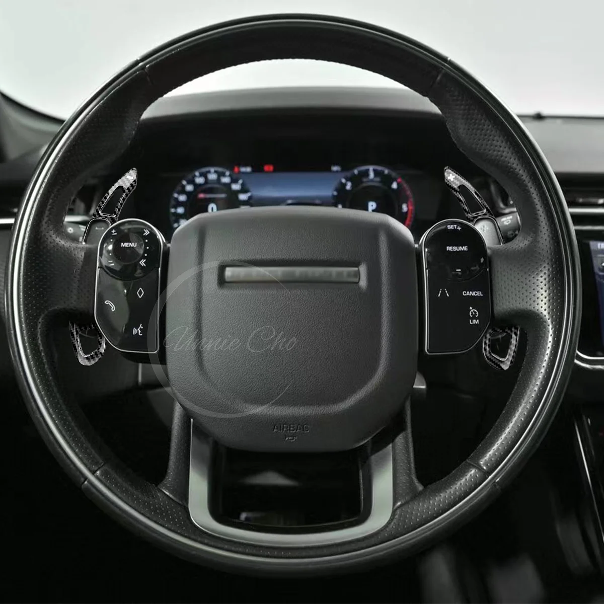 Paddle Shifter für Range Rover Sport Velar Evoque Zubehör Nachahmung Kohlefaser für Land Rover Discovery Lenkrad – Detail 6