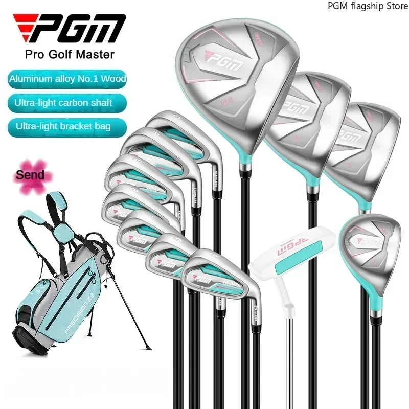 PGM Golf Women's Complete Set of Right-hand Clubs, 12-piece Version, Beginner's Clubs LTG051
