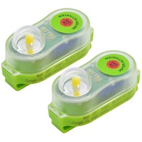 2pcs New Waterproof LED Life Jacket Light Self-Lighting Lightweight Emergency Signal Light LED Life Vest Light for Outdoors