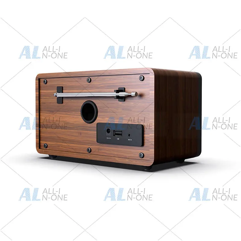 Suitable for new retro multi-function solid wood bluetooth speaker full channel radio