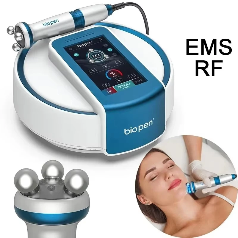 Original Biopen T6 EMS Massage Micro Current 360 Rotating RF Skin Lifting Firming Therapy LED Blue Light Therapy Beauty Device