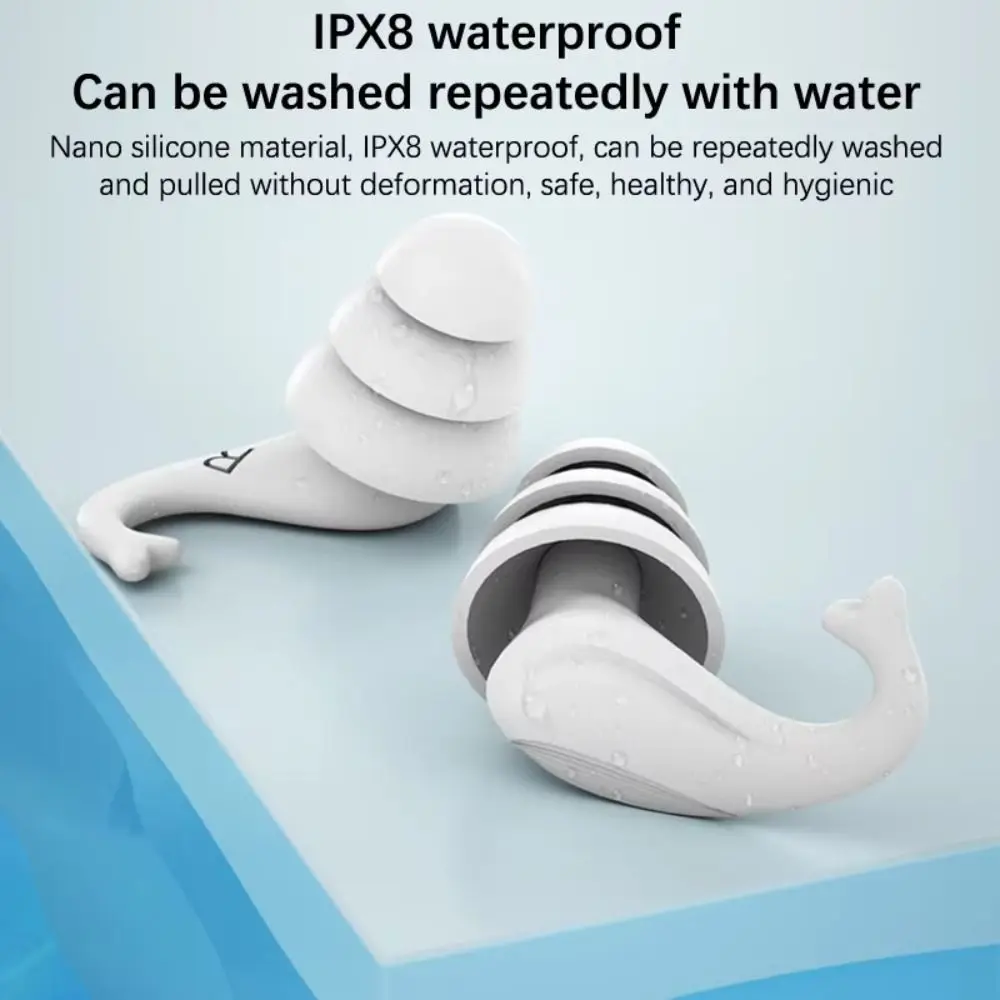 Sleep Study Essentia Noise Cancelling Ear Plugs Anti-Snoring Soft Comfortable Swimming Waterproof Earplug