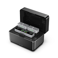 Ulanzi U-Mic Wireless Mic Stereo Microphone Lavalier Microphone for Smartphone DSLR for Interview Video Vlog Gaming Mic